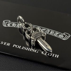 Chrome Hearts Double Dagger Pendant For Necklace 925 Silver